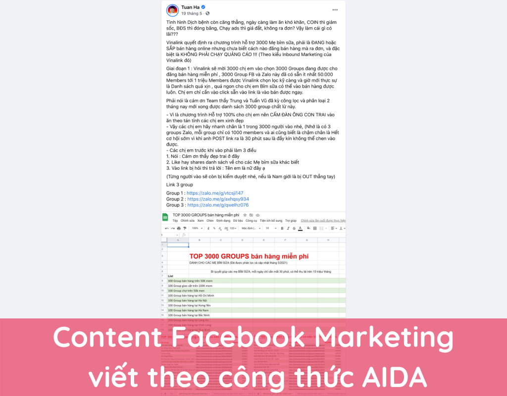 Cách viết content marketing facebook theo công thức PAS