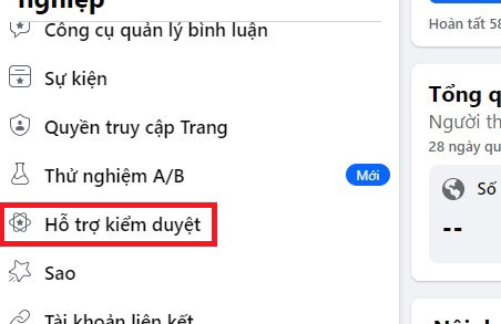 Hỗ trợ kiểm duyệt